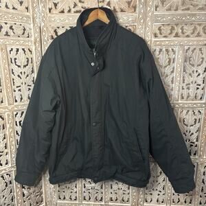 Members Only Jacket Mens Removable Lining Green Bomber Quilted Zip Vintage LARGE